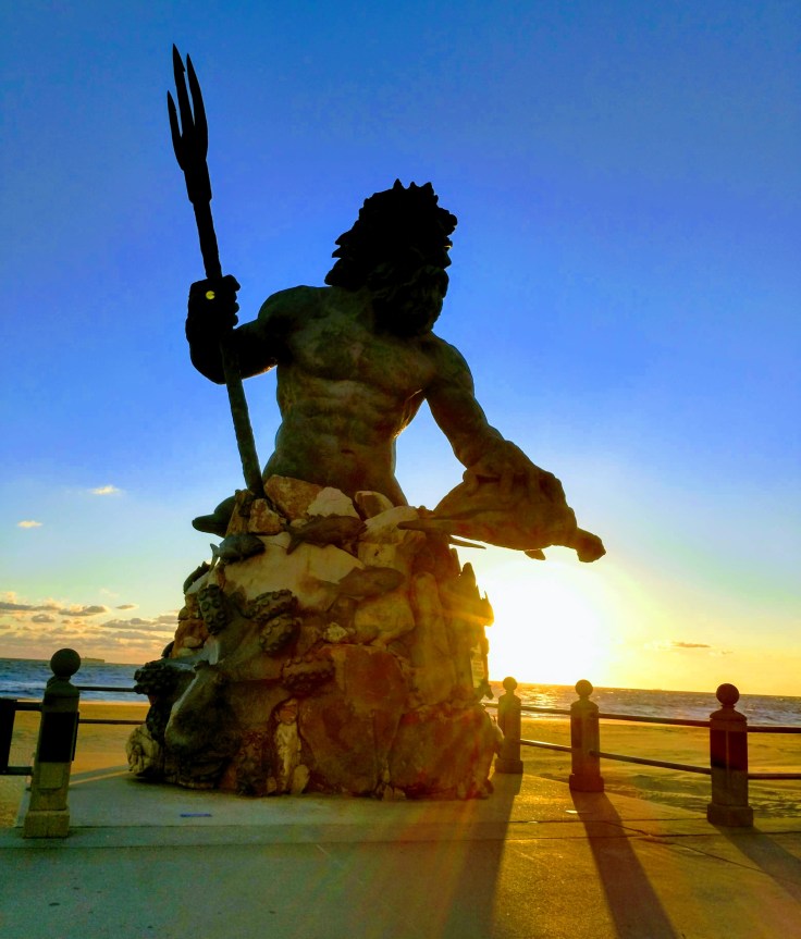 King Neptune at sunrise